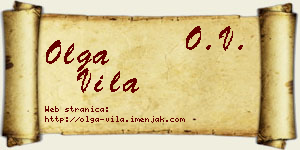 Olga Vila vizit kartica